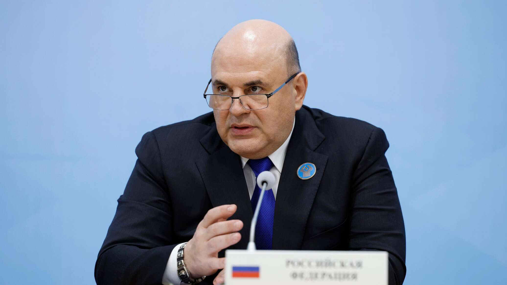 Ресей премьер-министрі ТМД Үкімет басшылары кеңесінің отырысына қатысуда